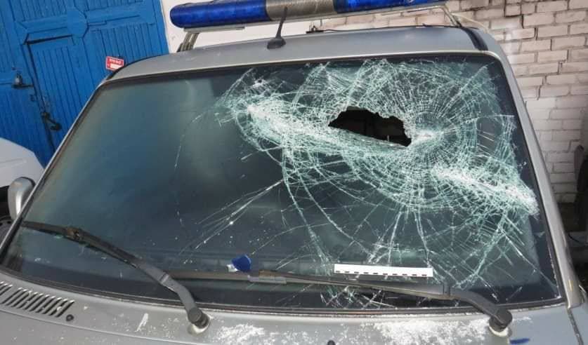 Во время протестов в Пинске 9-10 августа пострадали более 50 милиционеров. Фото из материалов уголовного дела. Источник: БелТА