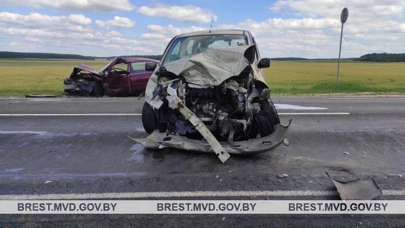 ДТП в Каменецком районе 16 июня 2024 года. Фото: УВД Брестского облисполкома