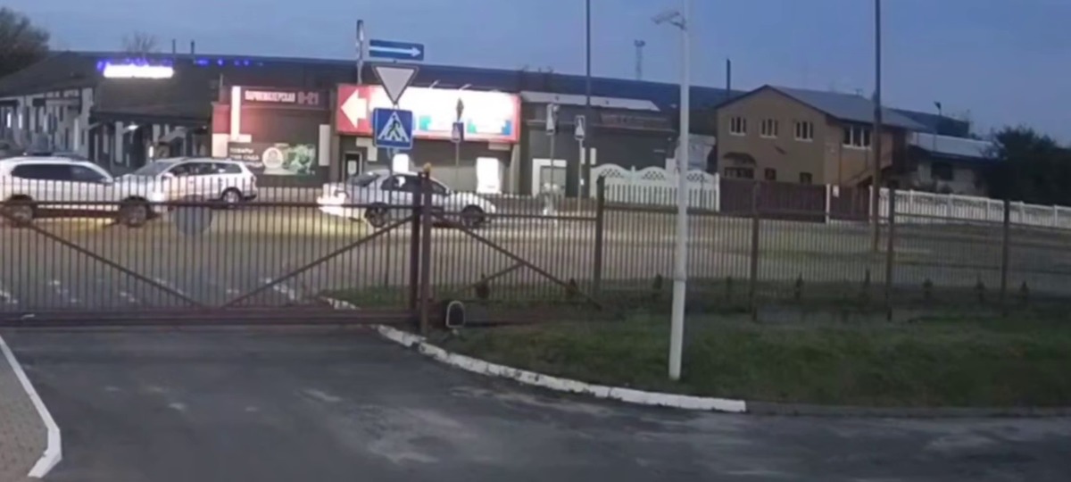 За секунду до того, как автомобиль собьет девочку на пешеходном переходе в Бресте
