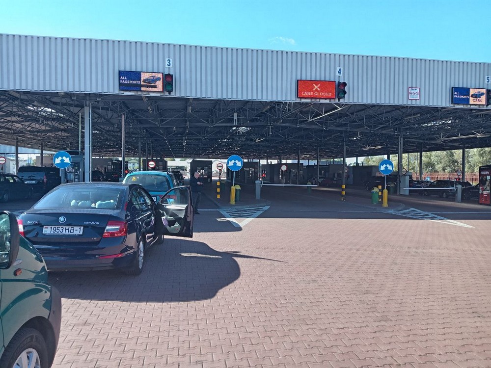 Очередь на въезд в пункт пропуска «Тересполь» со стороны Беларуси. Фото из приграничного чата