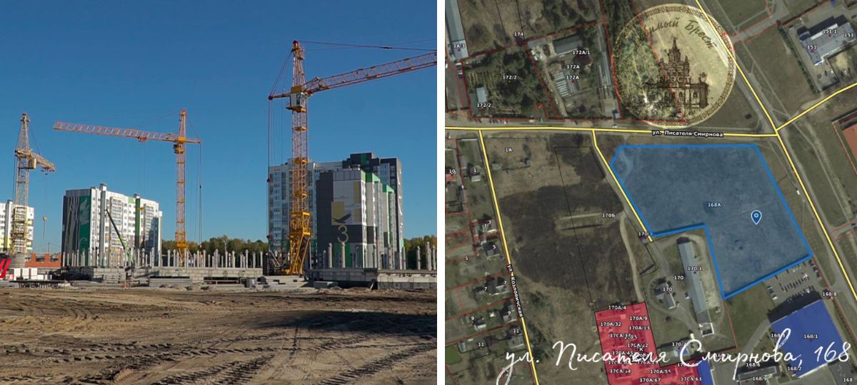 Стройки, Брест, объекты