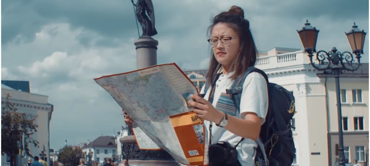 Брест, туризм, туристка