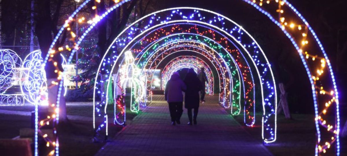 Новый год, Брест, иллюминация