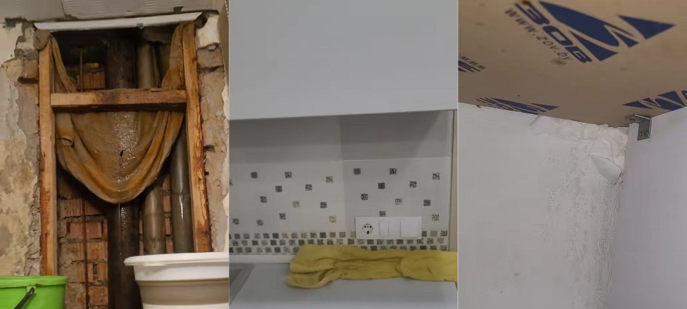 вытек воды в квартире