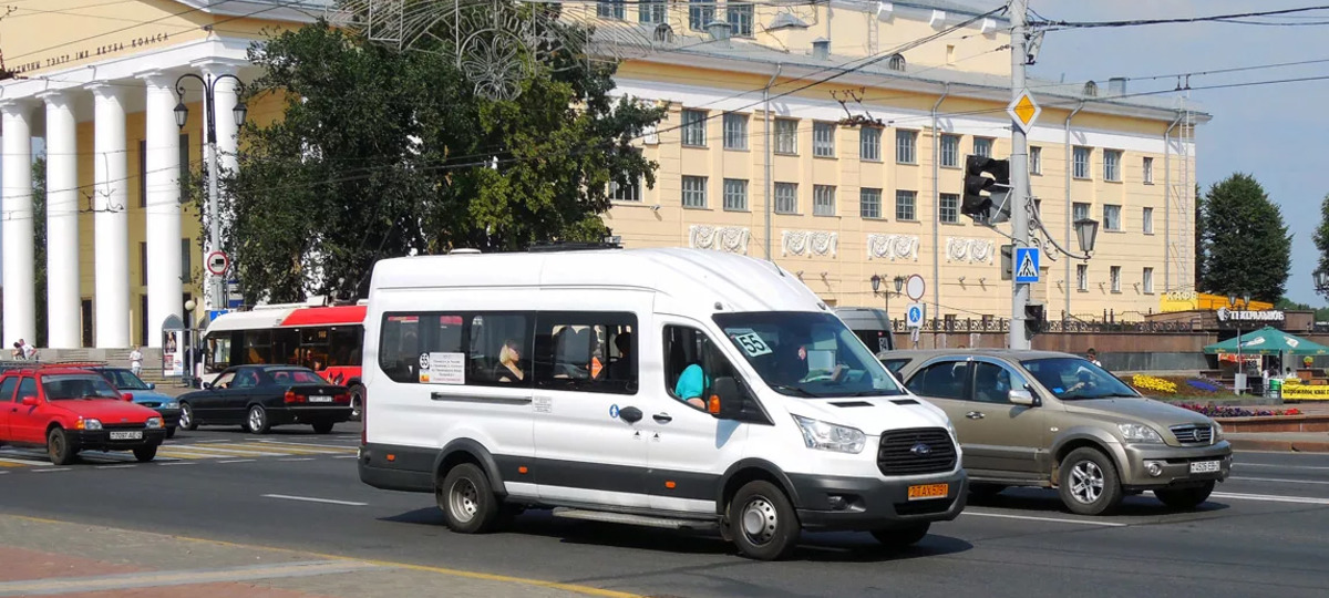 Маршрутки в Витебске. Фото: Витьбичи